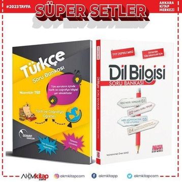 Doktrin Yayınları Tarih ve Coğrafya Öğreten Türkçe ile Akm Dil Bilgisi Soru Bankası Seti 2 Kitap
