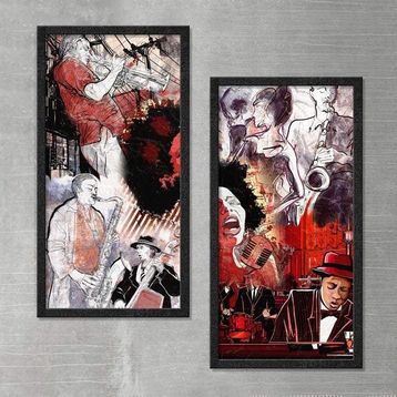 Dokulu Jazz Yağlı Boya Tablo