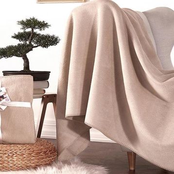 Dolce Bonita Home 127x155 Basic Bej Pamuklu Tv Battaniye