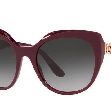 Dolce & Gabbana 4392 3091/8G 56 Bordo Çekik Çerçeve Kadın Güneş Gözlüğü