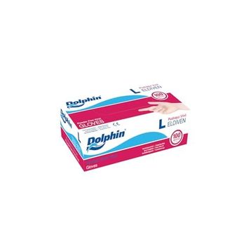 Dolphin 100 Adet L Vinil Pudrasız Muayene Eldiveni