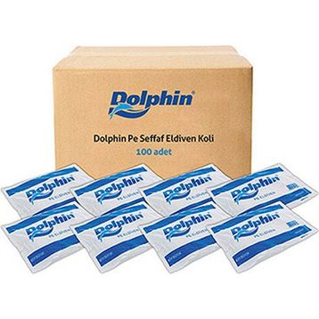 Dolphin 100x100 Adet Şeffaf Eldiven