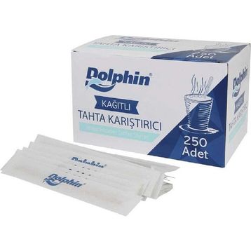 Dolphin 11 CM 250 Adet Kağıt Sargılı Tahta Karıştırıcı