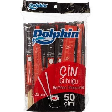 Dolphin 50 Adet 23 cm Bambu Çin Çubuğu Chopstick