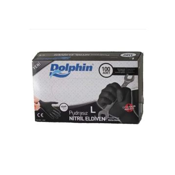 Dolphin Pudrasız L Beden 100'lü Paket Nitril Eldiven