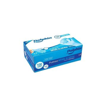 Dolphin Pudrasız M Beden 100'lü Paket Nitril Eldiven