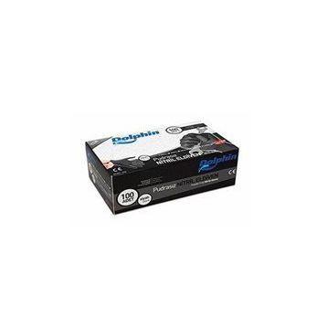 Dolphin Pudrasız Siyah Medium Extra Kalın Nitril Eldiven