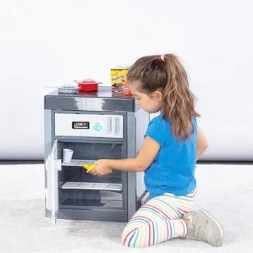 Dolu Siyah Sesli Aksesuarlı Buzdolabı