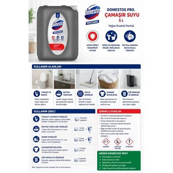 Domestos 5 lt Pro Çamaşır Suyu