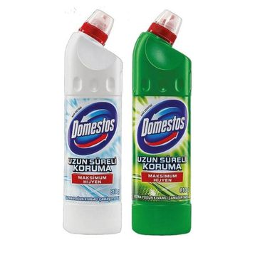 Domestos Dağ Esintisi 750 ml Çamaşır Suyu + Kar Beyazı 750 ml Çamaşır Suyu