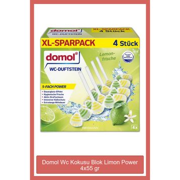 Domol 4x55 gr Limon Power Wc Kokusu Blok