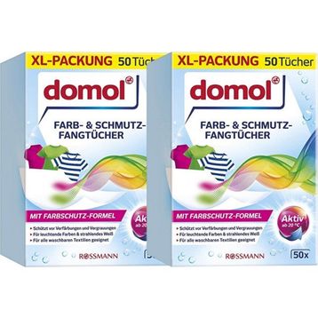 Domol Çamaşır Makinesi İçin 50'li 2 Adet Beyaz Renk Ayırıcı Mendil
