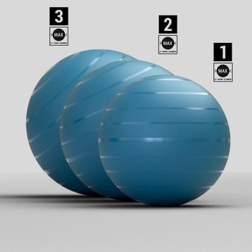 Domyos 1 Numara 55 cm Mavi GYM Pilates Topu