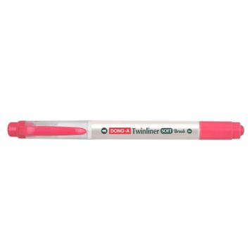 Dong-A Twinliner Soft No:13 Kırmızı Fırçalı Fosforlu Kalem