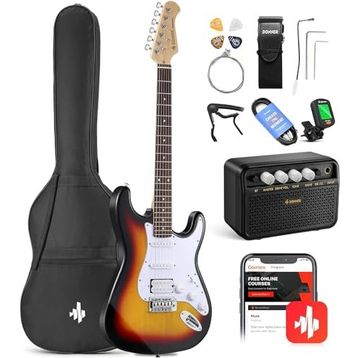 Donner DST-100S ST Sunburst Elektro Gitar Seti
