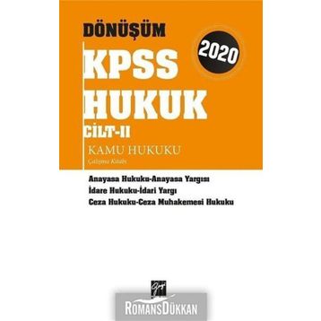 Dönüşüm Kpss Hukuk Cilt 2 Kamu Hukuku Çalışma Kitabı - Kolektif