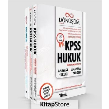 Dönüşüm Kpss Hukuk Cilt II Kamu Hukuku Çalışma Kitabı