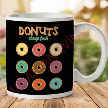 Donuts Always Fresh Baskılı Kupa