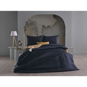 Doqu Home Artline Saten Siyah Çift Kişilik 200x220 cm Nevresim Takımı
