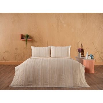 Doqu Home Calista Bej Tek Kişilik Pike Seti