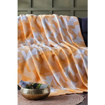 Doqu Home Origami Sarı 150x220 cm Tek Kişilik Battaniye