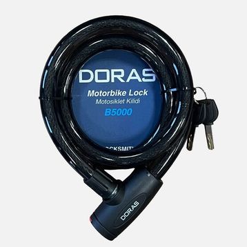 Doras 150 cm Anahtarlı Motorsiklet Kilidi