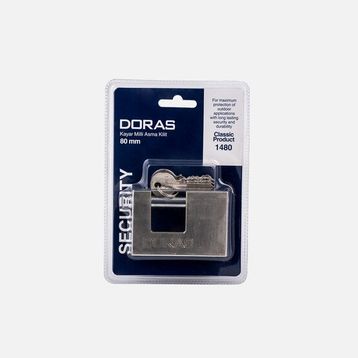 Doras 80 mm Saten-Kayar Milli Döküm Asma Kilit
