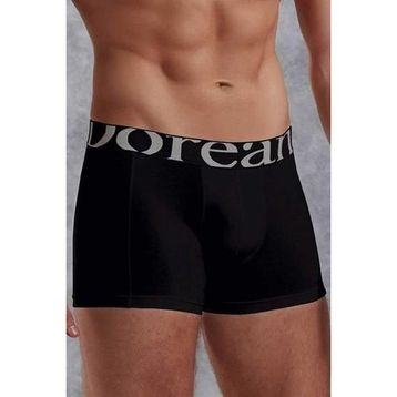 Doreanse 1777 Modal Torbalı Normal Paça Siyah Erkek Boxer