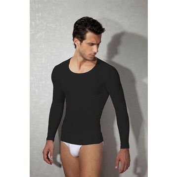 Doreanse 2955 Erkek Modal Geniş Yaka Uzun Kol T Shirt
