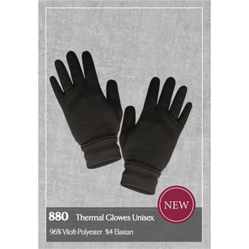 Doreanse 880 Siyah Unisex Termal Eldiven