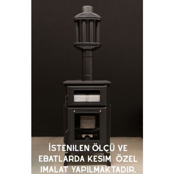 Dorello 50x29 cm Bal Rengi Yüksek Isıya Dayanıklı Şömine Kuzine Soba Camı