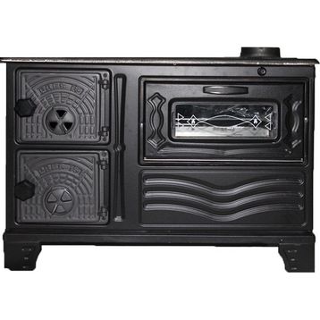 Dorello MF65 Mat Siyah Fırınlı Kuzine Soba