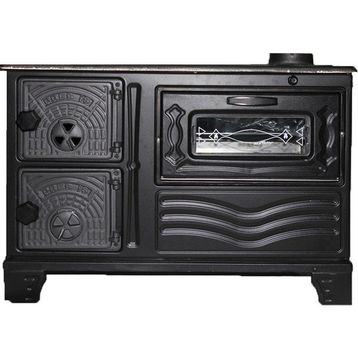 Dorello MF65 Mat Siyah Fırınlı Kuzine Soba