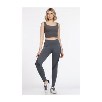 Doremi Seamless Antrasit Kadın Tayt