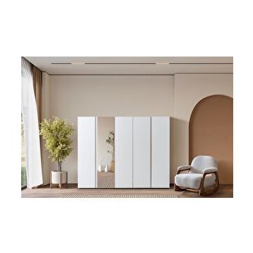 Doressa Bony Cream 5 Kapılı Gardırop