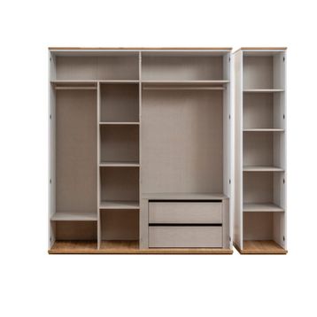 Doressa Lund Option 2 Beyaz Gardırop