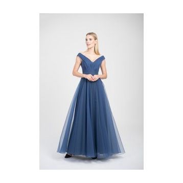 Doridorca 5923038 Indigo Kadın Abiye Elbise