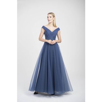 Doridorca 5923038 Indigo Kadın Abiye Elbise