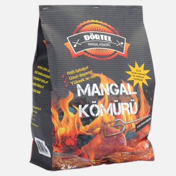 Dörtel 2 kg Mangal Kömürü