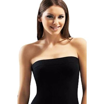 Dorya 1077 Siyah Modal Straples Body