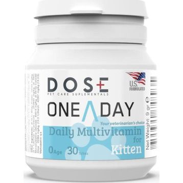 Dose One A Day Kitten Yavru Kedi Multivitamin 30 Tablet