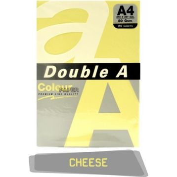 Double A 100'lü A4 80 gr Pastel Cheese Renkli Fotokopi Kağıdı