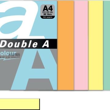 Double A 100'lü A4 80 gr Pastel Cheese Renkli Fotokopi Kağıdı