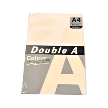 Double A 100'lü A4 80 gr Pastel Fildişi Renkli Fotokopi Kağıdı