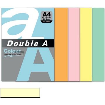 Double A 100'lü A4 80 gr Pastel Fildişi Renkli Fotokopi Kağıdı