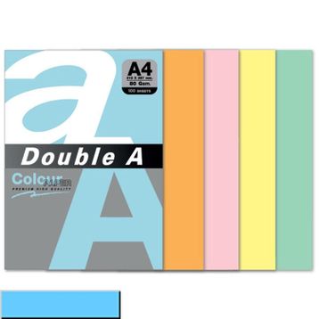 Double A 100'lü A4 80 gr Pastel Okyanus Mavisi Renkli Fotokopi Kağıdı