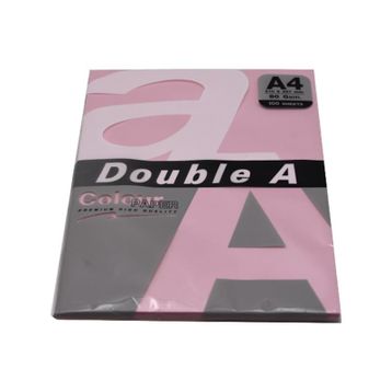 Double A 100'lü A4 80 gr Pastel Pembe Renkli Fotokopi Kağıdı