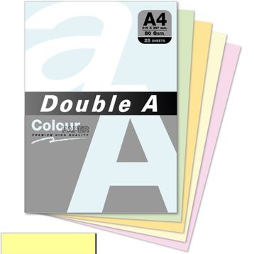 Double A 25'li A4 80 gr Pastel Cheese Renkli Fotokopi Kağıdı