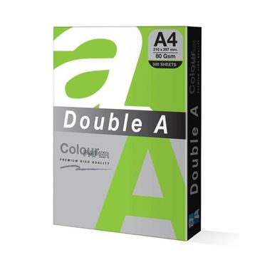 Double A A4 80 gr 500'lü Papağan Yeşili Renkli Fotokopi Kağıdı