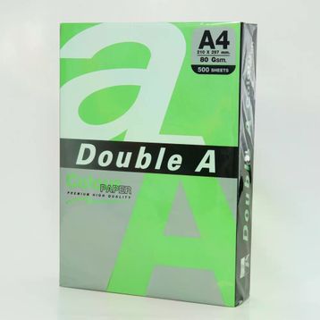 Double A A4 80 gr 500'lü Papağan Yeşili Renkli Fotokopi Kağıdı